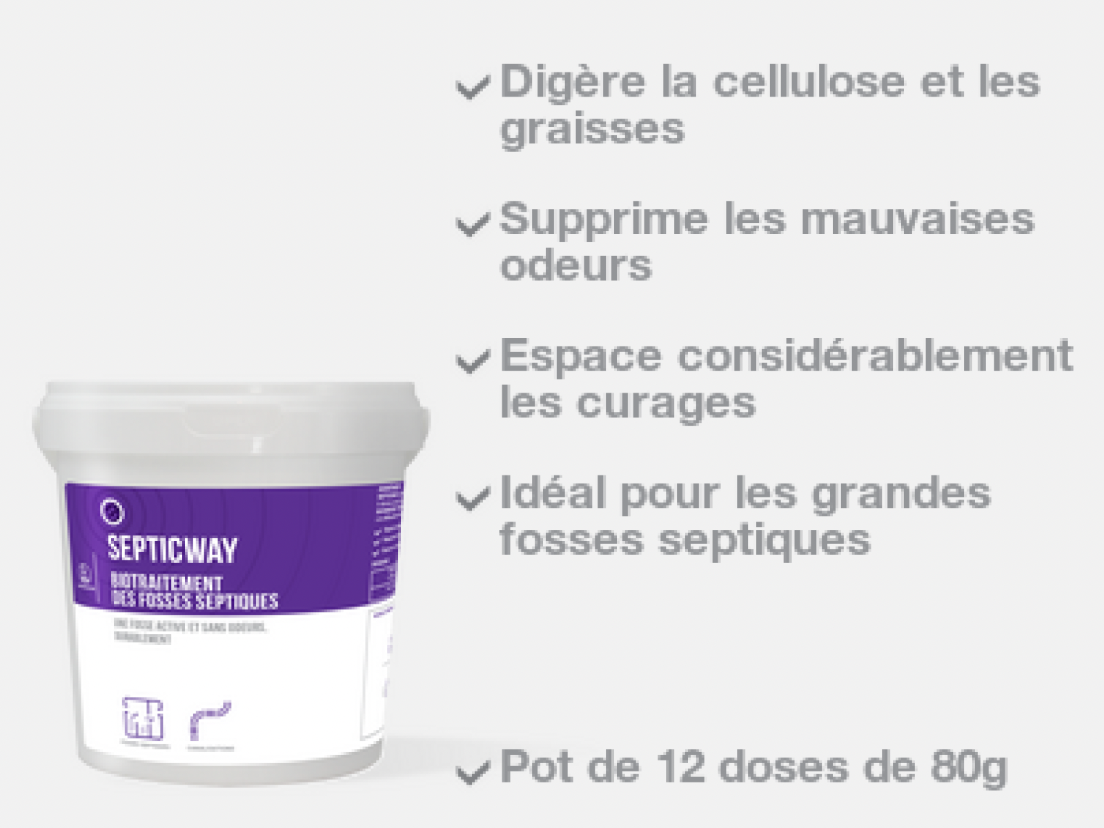SEPTICWAY Doses hydrosolubles 80gr
